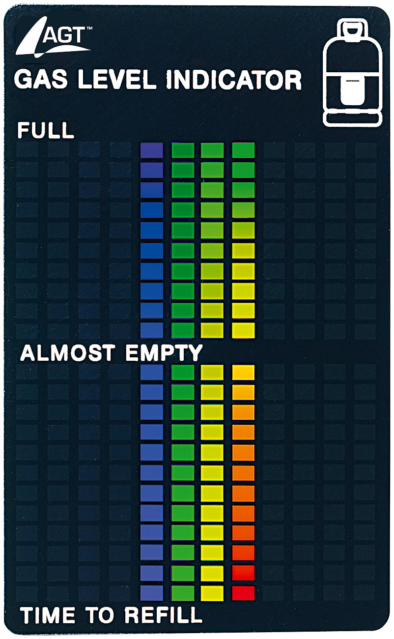 AGT indicatore livello gas: Indicatore di livello gas per bombole di gas standard, scala a 22 livelli (indicatore di gas, misuratore di gas)