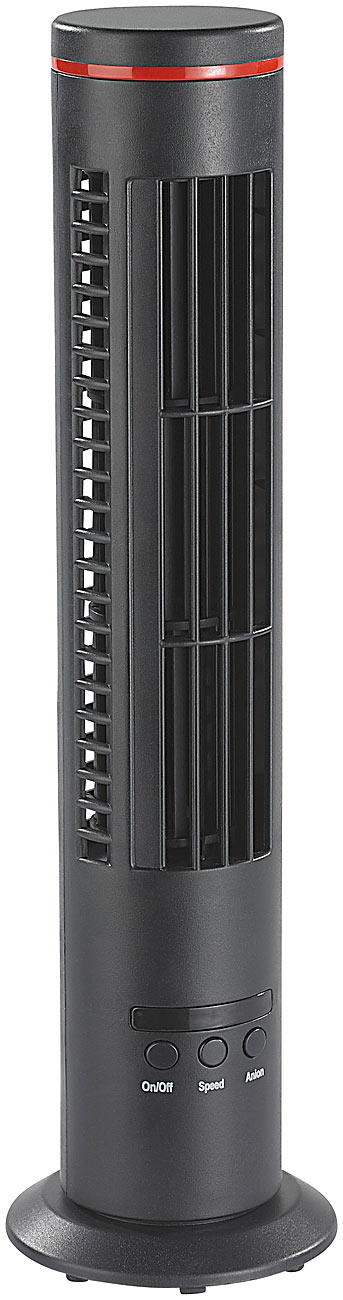 newgen medicals petit ventilateur tour petit ventilateur tour: Mini-table ventilateur colonne VT-194.T avec ioniseur et purificateur d'air, USB)