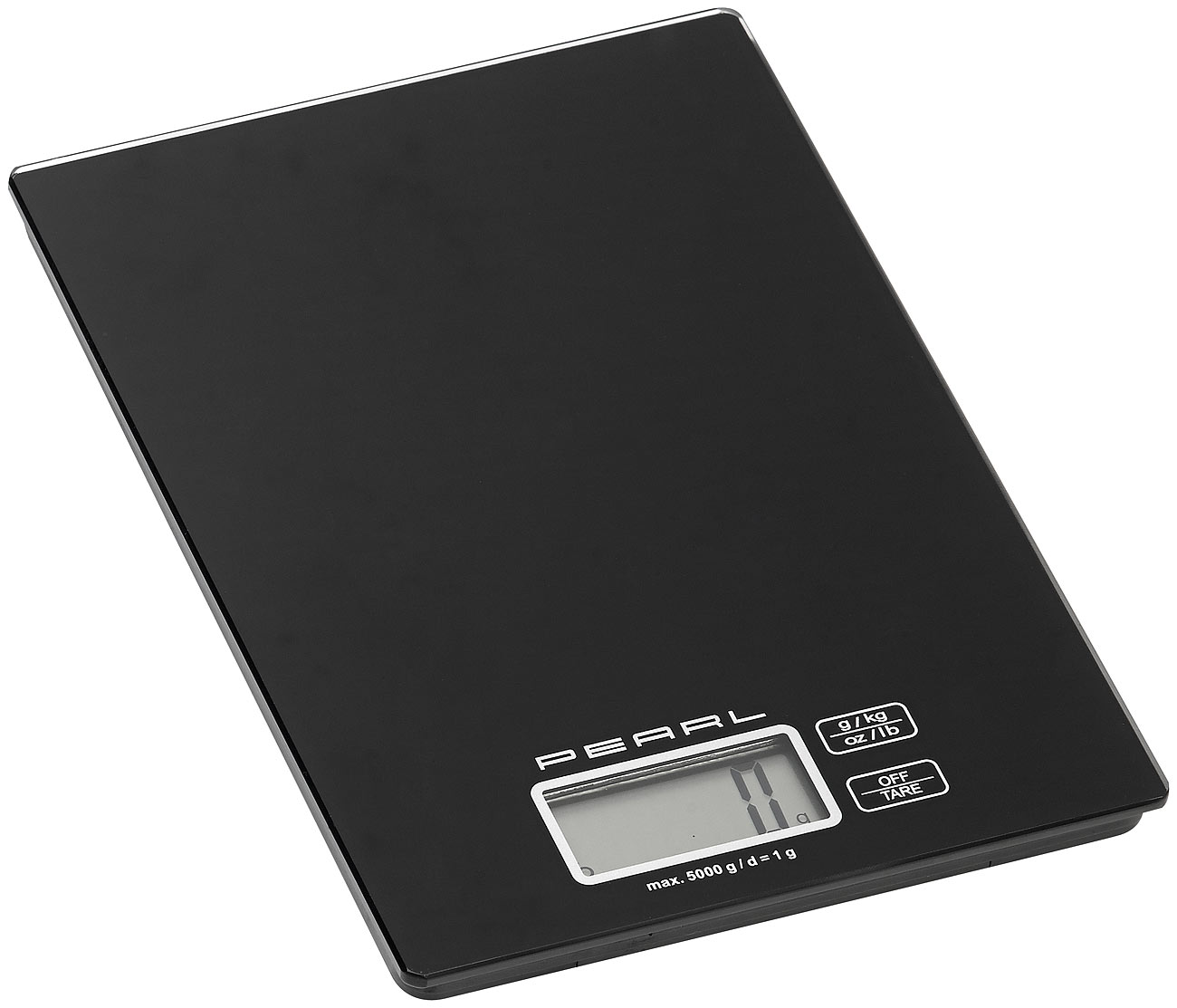 PEARL Waage bis 5 kg: Digitale Küchenwaage, bis 5 kg, LCD-Display, Touch-Sensor-Bedienung (Waage Küche, Küchewaage)
