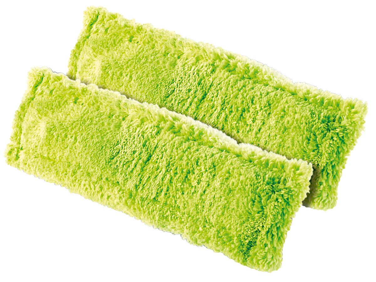 Sichler Fensterputzer Set: Ersatzwischbezug für Fensterreiniger mit Sprühflasche, 2er-Set (Fensterputzer mit Nachfüllflaschen, Duschkabinenabzieher)