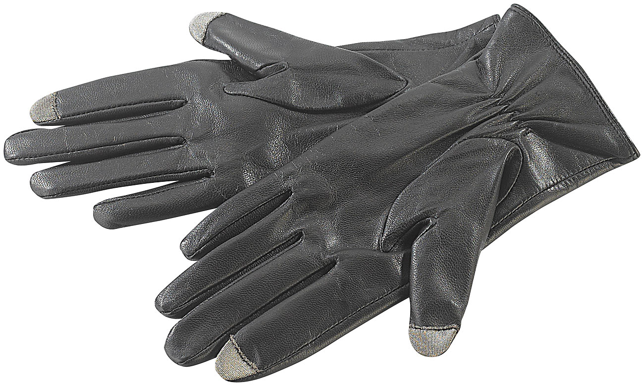 PEARL urban gants en cuir: Gants pour écran tactile, en cuir de chèvre, pour hommes, taille 8 (M) (gants en cuir à écran tactile, gants pour écrans)