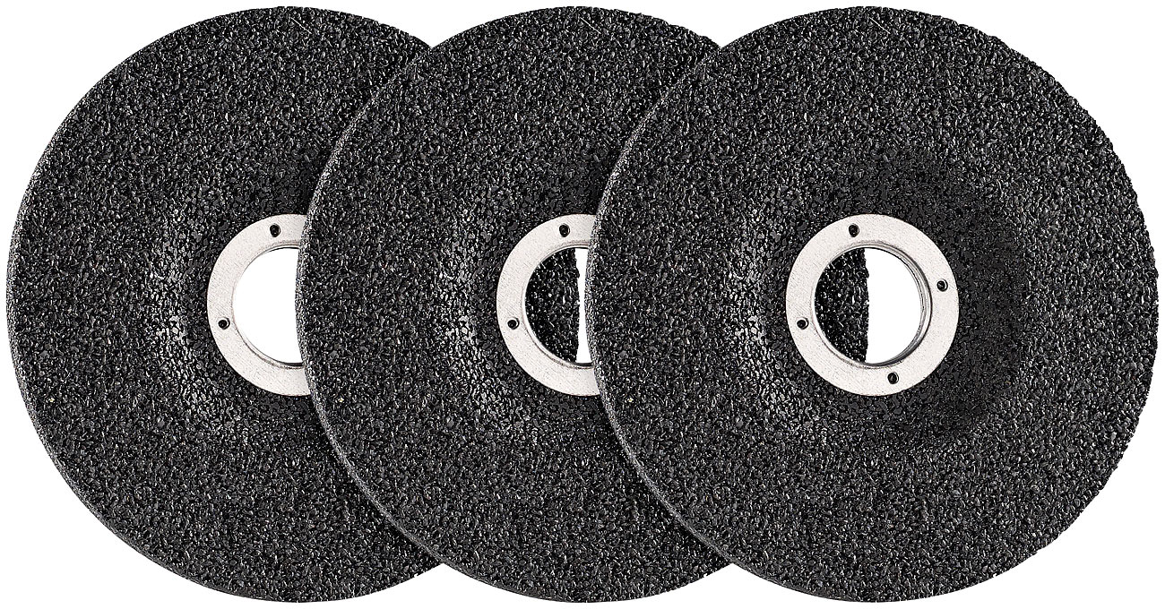 AGT disque de coupe pour meuleuse: ensemble de 3 disques abrasifs pour meuleuse d'angle AW-18.ws, 115 mm (outils sans fil meuleuse d'angle, disques)