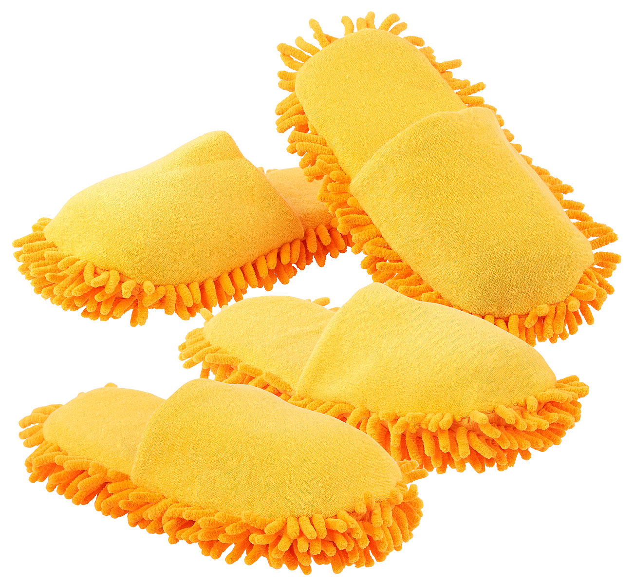 infactory mop per pavimenti: Set di 2 paia di pantofole per la pulizia con suola in microfibra, taglia 42-43 (calze per mop, scarpe per la pulizia)