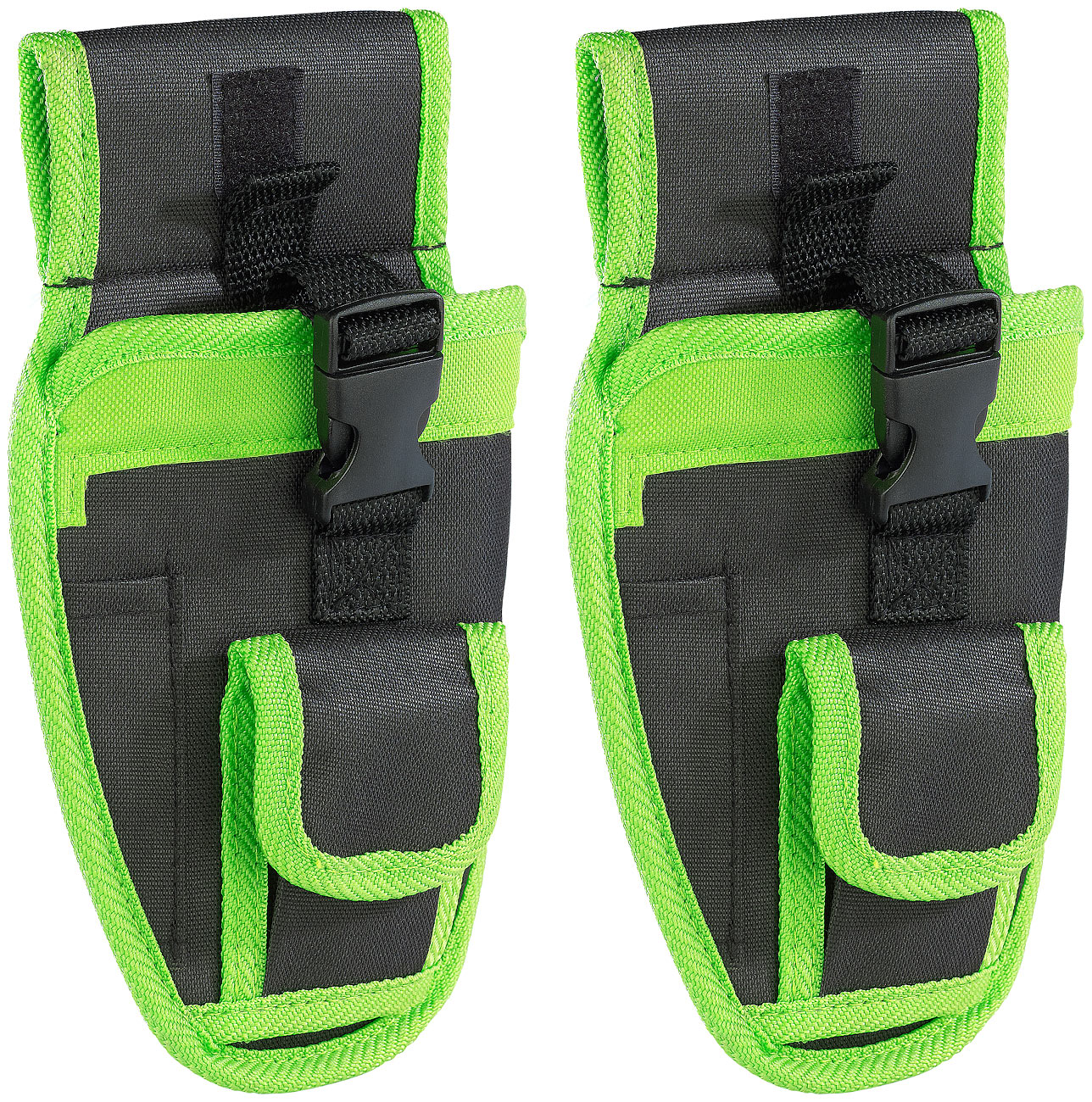 AGT Professional Akkuschrauber Tasche: 2er-Set Mini-Akkuschrauber-Holster Gürteltasche AW-240.wt (Bauchtaschen für Akkuschrauber)