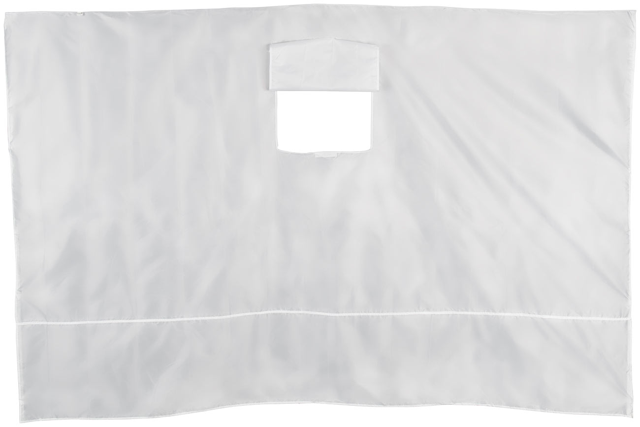 Royal Gardineer Gartenzelt wasserdicht: Wandseitenteil für Faltpavillon, mit Klett-Fenster, 3 x 1,9 m, weiß (Profi-Faltpavillon, Pavillon)