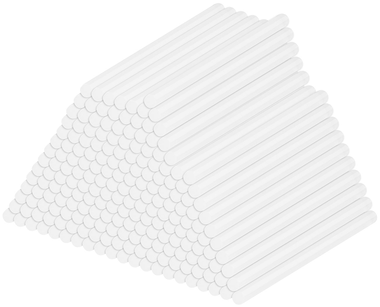 AGT pistola de pegamento caliente en barra: Juego de 4, 50 barras de pegamento para pistolas de pegamento, 11 x 200 mm, blanco (pistola de pegamento)