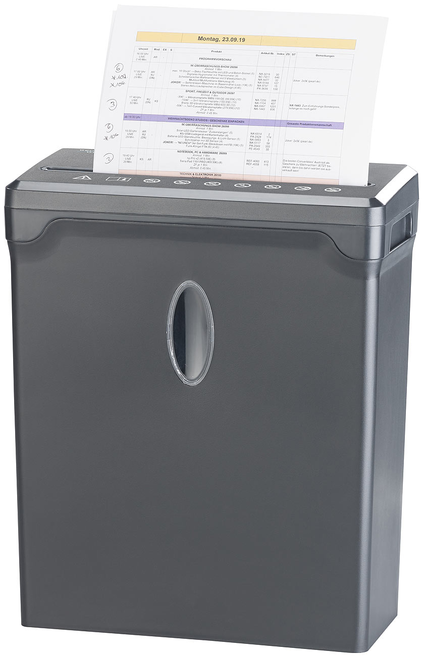 General Office Schredder: Sicherheits-Karten- & Aktenvernichter mit Micro-Cut, bis DIN A4, 10 l (Schredder Papier, Aktenshredder)
