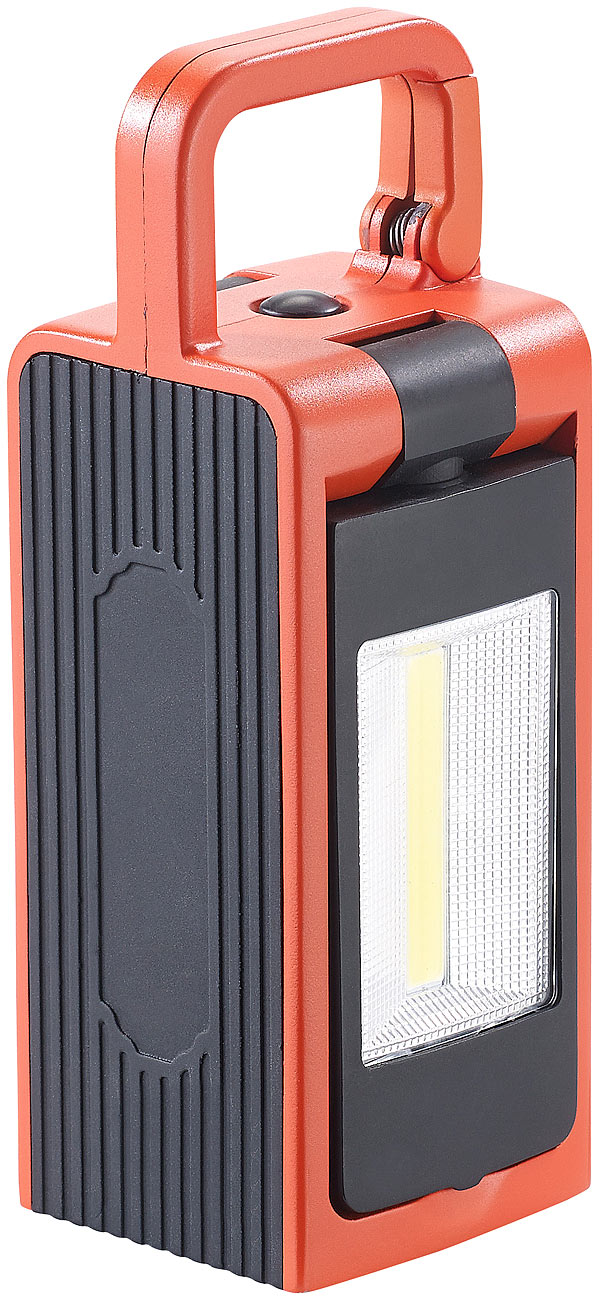 Lunartec lampada da lavoro per officina lampada da lavoro per officina: Lampada da lavoro AL-525, COB-LED, magnete in neodimio, 3 modalità, 8W,