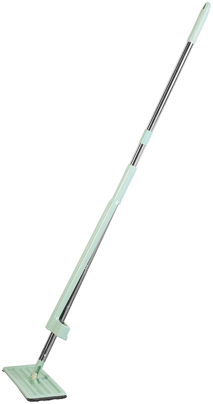 Sichler Bodenwischer: Boden-Wischer mit Abstreifer, 3-tlg. Stiel, 122 cm Länge, 2 Wischpads (Boden wischen Gerät, Fliesenwischer)