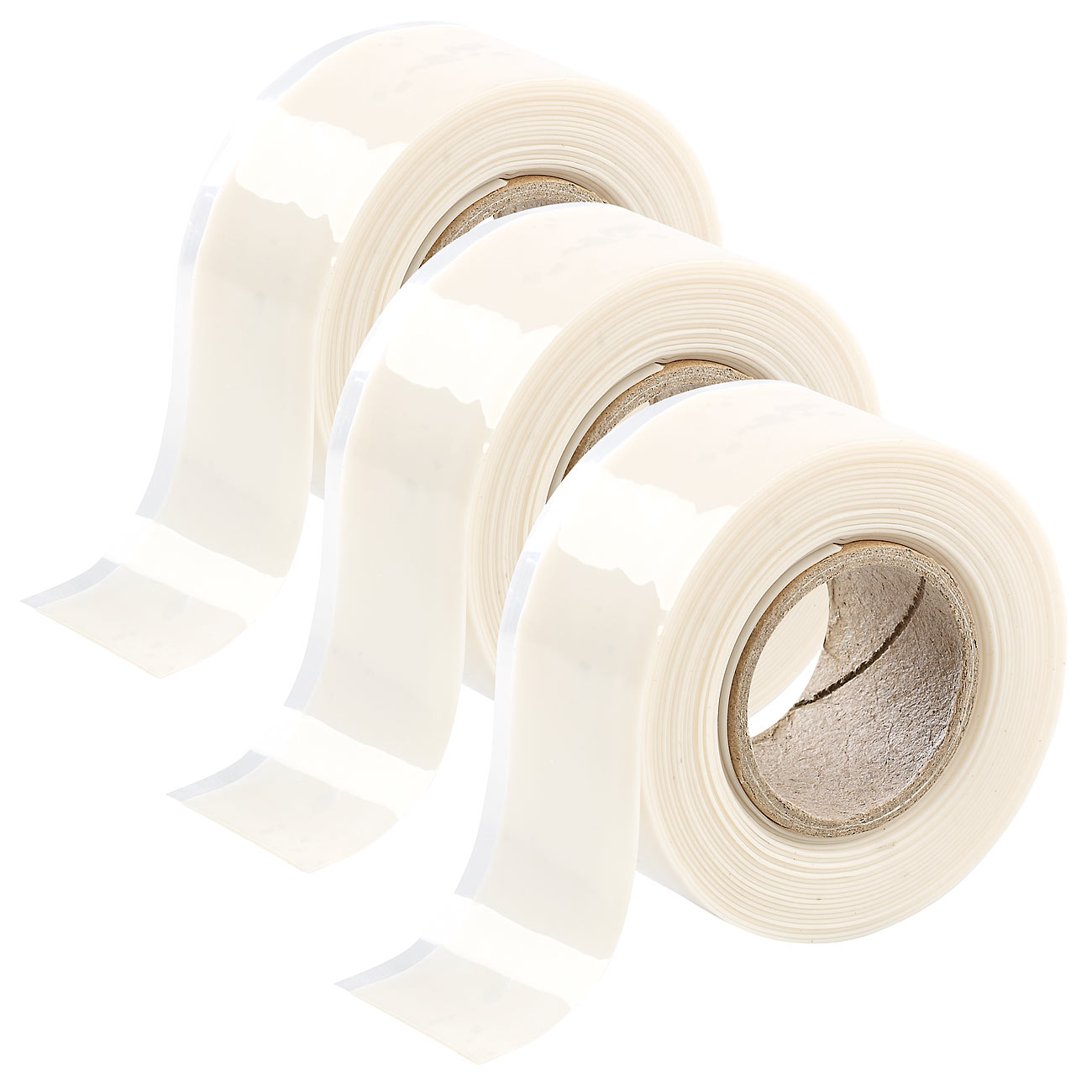 AGT Silikonklebeband: 3er-Set Selbstverschweißendes Abdichtband, 3x 3 Meter, weiß (Silikon Klebeband wasserdicht, Silikon Klebeband wasserfest)
