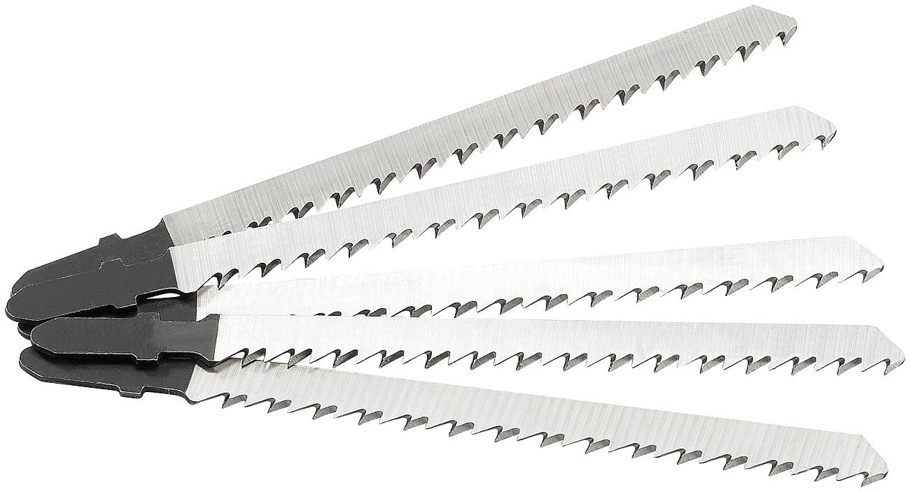 AGT mini seghetto alternativo: Lama per legno per seghe a gattuccio AW-10.st & AW-18.st, 5 pezzi (mini seghetto alternativo a batteria, sega a tazza)
