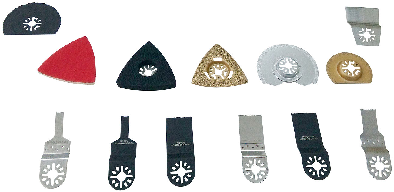 AGT accessori multitool: Set di accessori da 37 pezzi per utensile multifunzionale MFW-300 e -500 (multitool accessori, levigatrice multitool)