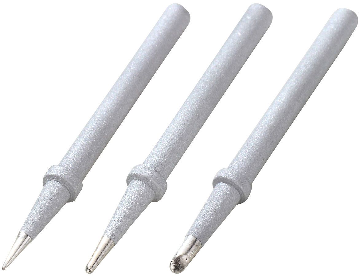 AGT Lötkolbenspitzen: Lötspitzen für Lötstationen NX-5370 und NX-5377, 3er-Set (Ersatzlötspitzen)