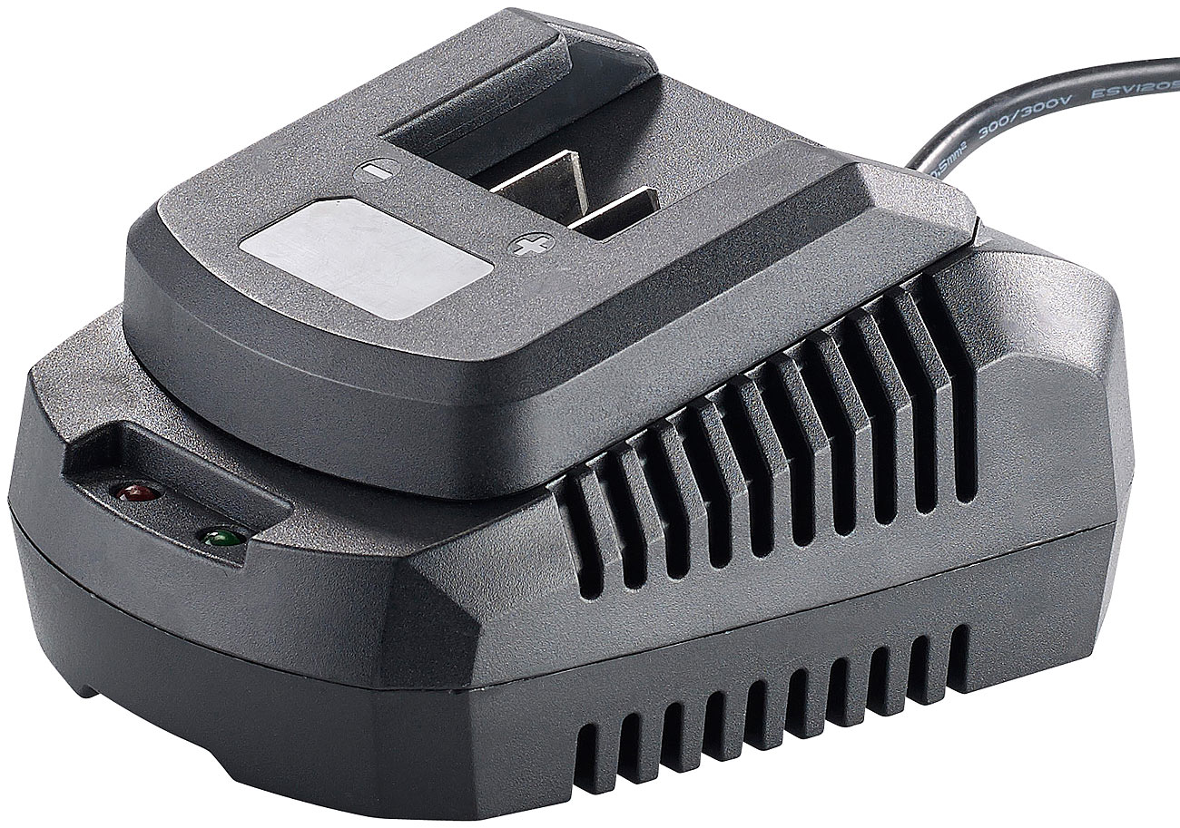 AGT Ladegeräte Akkuschrauber: Schnellladegerät AW-10.lg für Lithium-Ionen-Akkus Versandrückläufer (Ladegeräte für Werkzeug-Akkus, Ladestation)