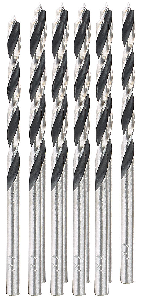 AGT trapano per legno: Set di punte per legno, 3 mm, 10 pezzi (set di punte per legno HSS)