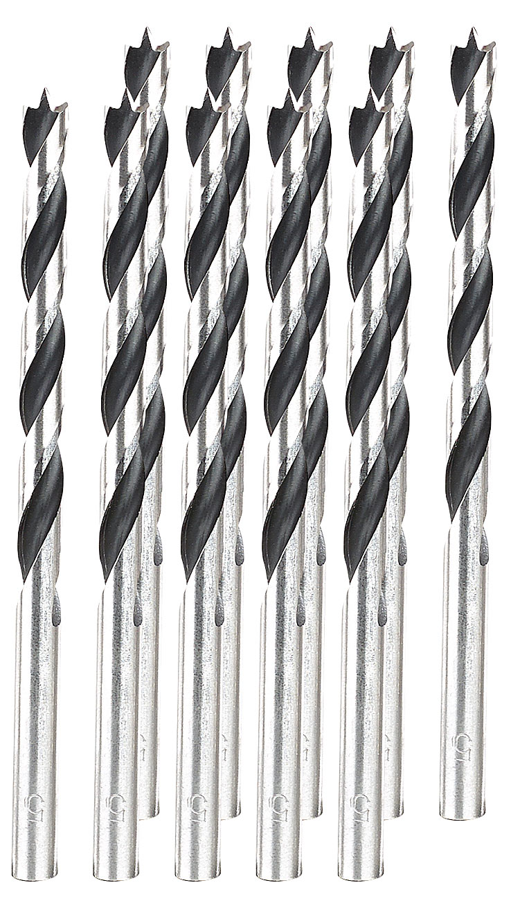 AGT trapano per legno: Set di punte per legno, 5 mm, 10 pezzi