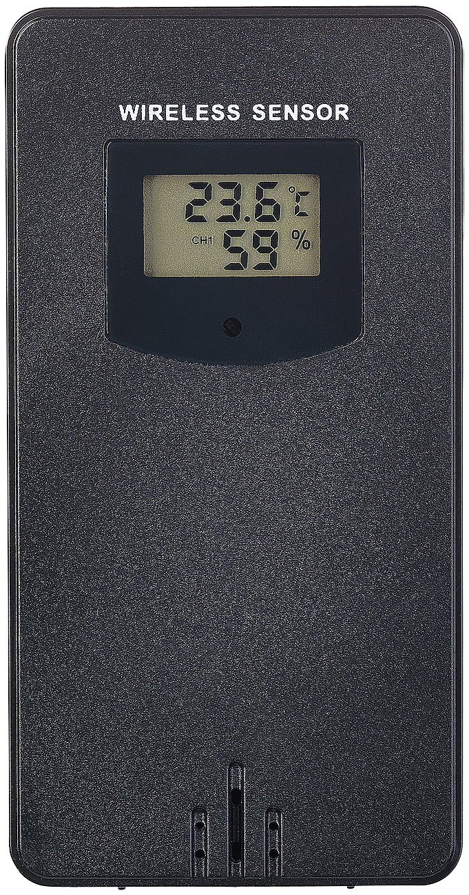 infactory Außenthermometer WLAN: Funk-Außensensor mit LCD-Display für WLAN-Funk-Wetterstation FWS-Serie (Wireless Sensor, Wetterstation mit Funkuhr)