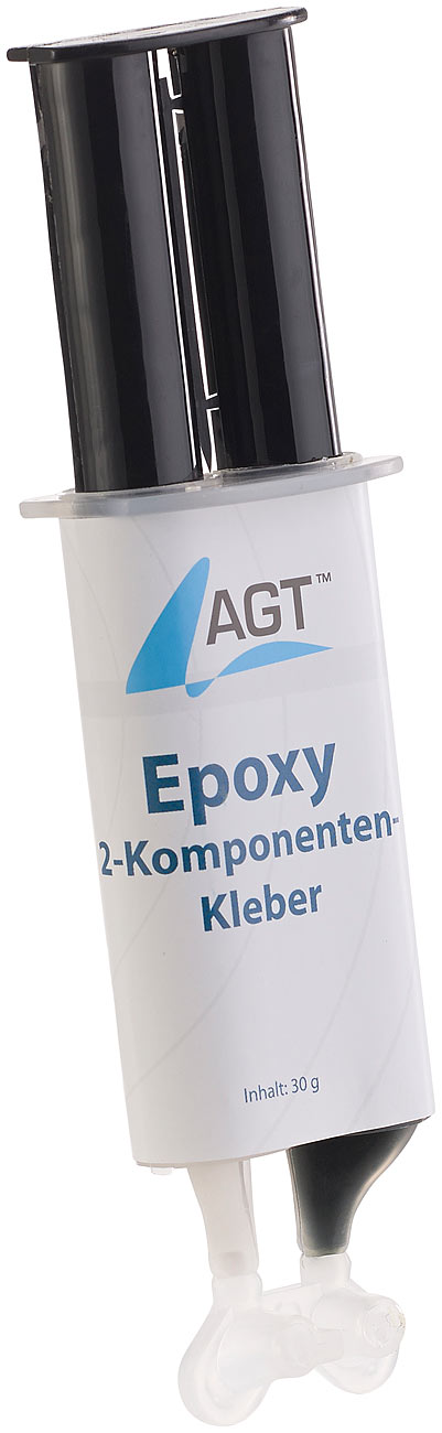 AGT colle 2k: Colle époxy à 2 composants, haute résistance : 23 N/mm² (colle 2k, colle bi-composants plastique, colle à 2 composants pour métal)