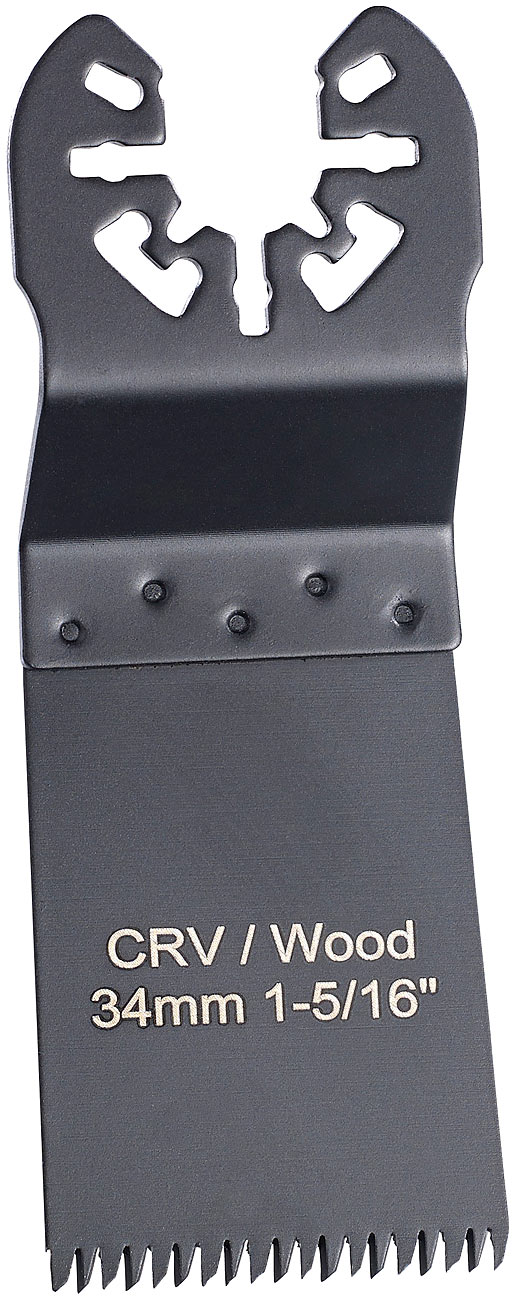 AGT Professional lama per sega multitool: Lama di precisione per seghe a immersione per multitool, 34 mm, CRV, bloccaggio rapido