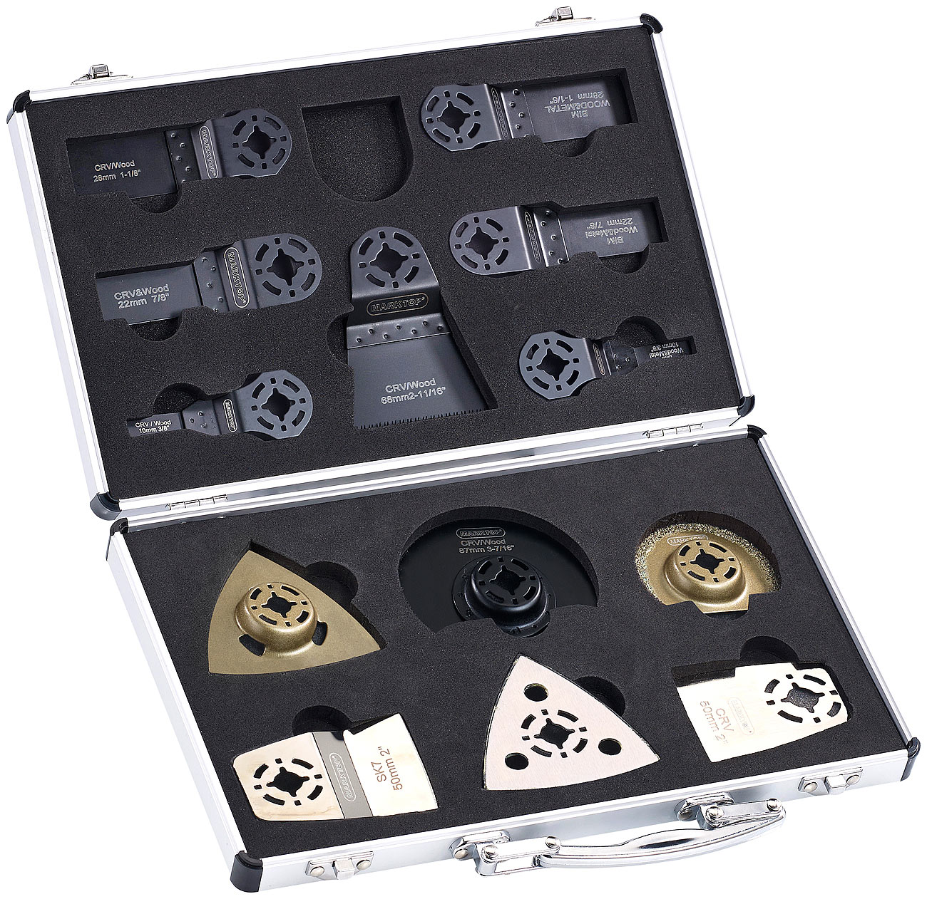 AGT set lame sega multitool set lame sega multitool: Valigetta per accessori con 13 attrezzi - Reso di spedizione (accessori per utensile)