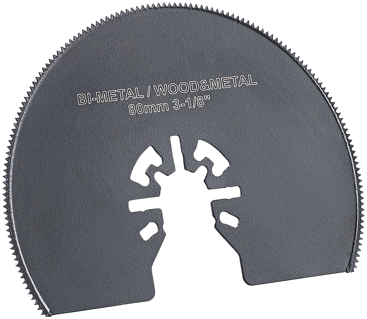 AGT Professional zaagbladen multitools: Bimetalen segmentszaagblad voor multitools, 80 mm, HSS, snelspanning (zaagbladen multitools, multifunctioneel)