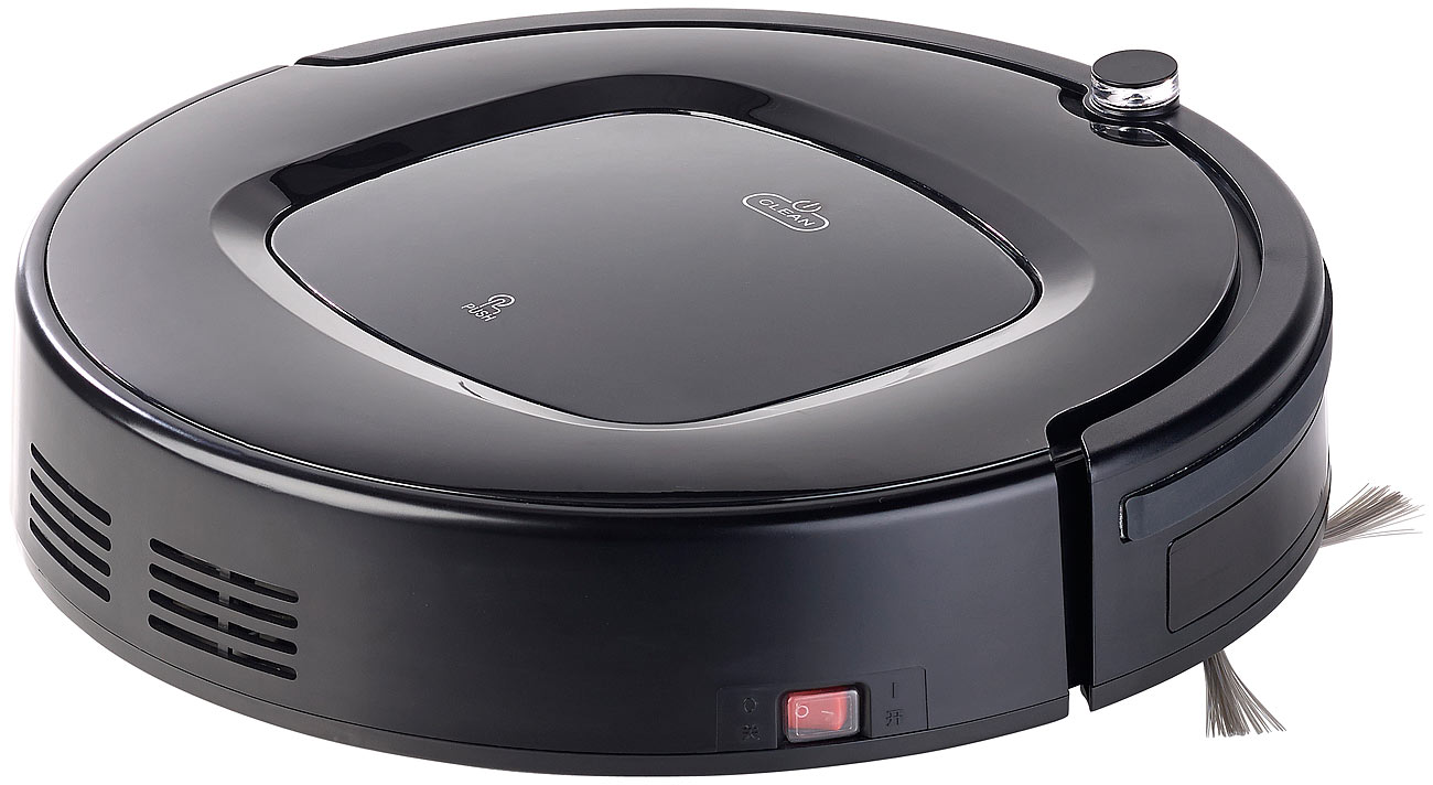 Sichler Robot aspirapolvere Wi-Fi robot aspirapolvere WLAN: Robot aspirapolvere Wi-Fi auto-caricante, funzione di pulizia (residui di spedizione))