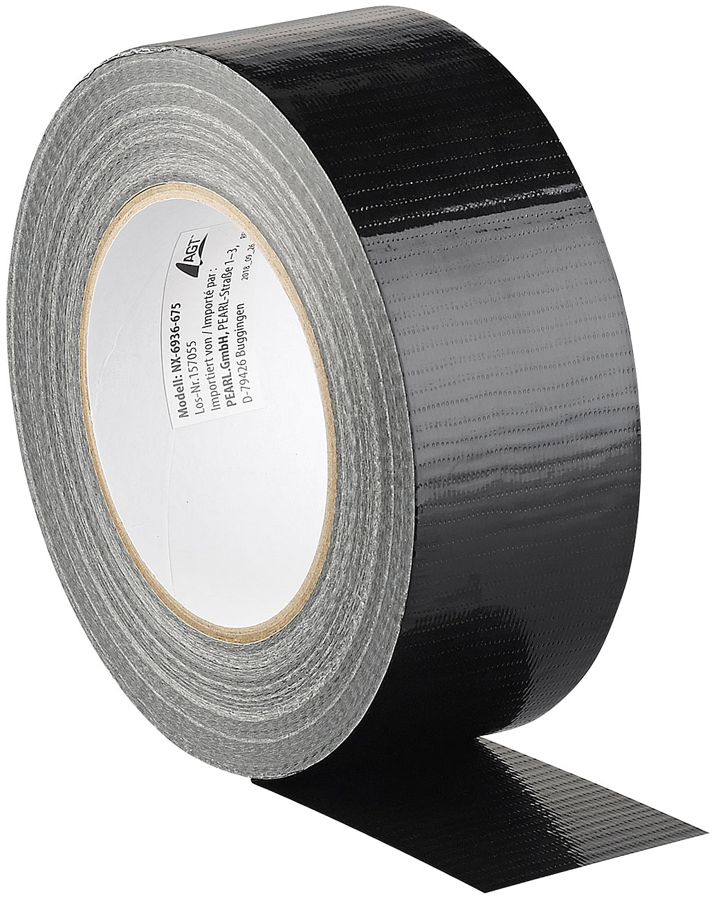 AGT nastro adesivo tessile nastro adesivo tessile: Nastro adesivo in tessuto resistente, largo 48 mm, spesso 0,23 mm, nero, 50 m (nastro adesivo)