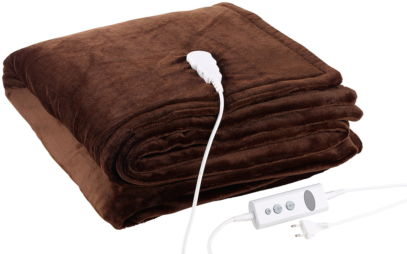 Wilson Gabor verwarmbare knuffeldeken: XXL-fleece verwarmingsdeken, 10 verwarmingsniveaus, timer, GS-gecertificeerd, 180 x 200 cm (verwarmbare)