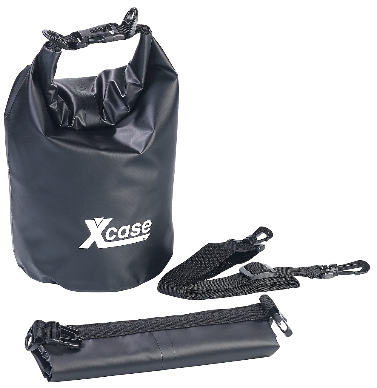 Xcase sacs de moto: Sac étanche, toile industrielle résistante, 5 l, noir (sacs de moto, sac étanche pour la mer, sac à fermeture roulante)