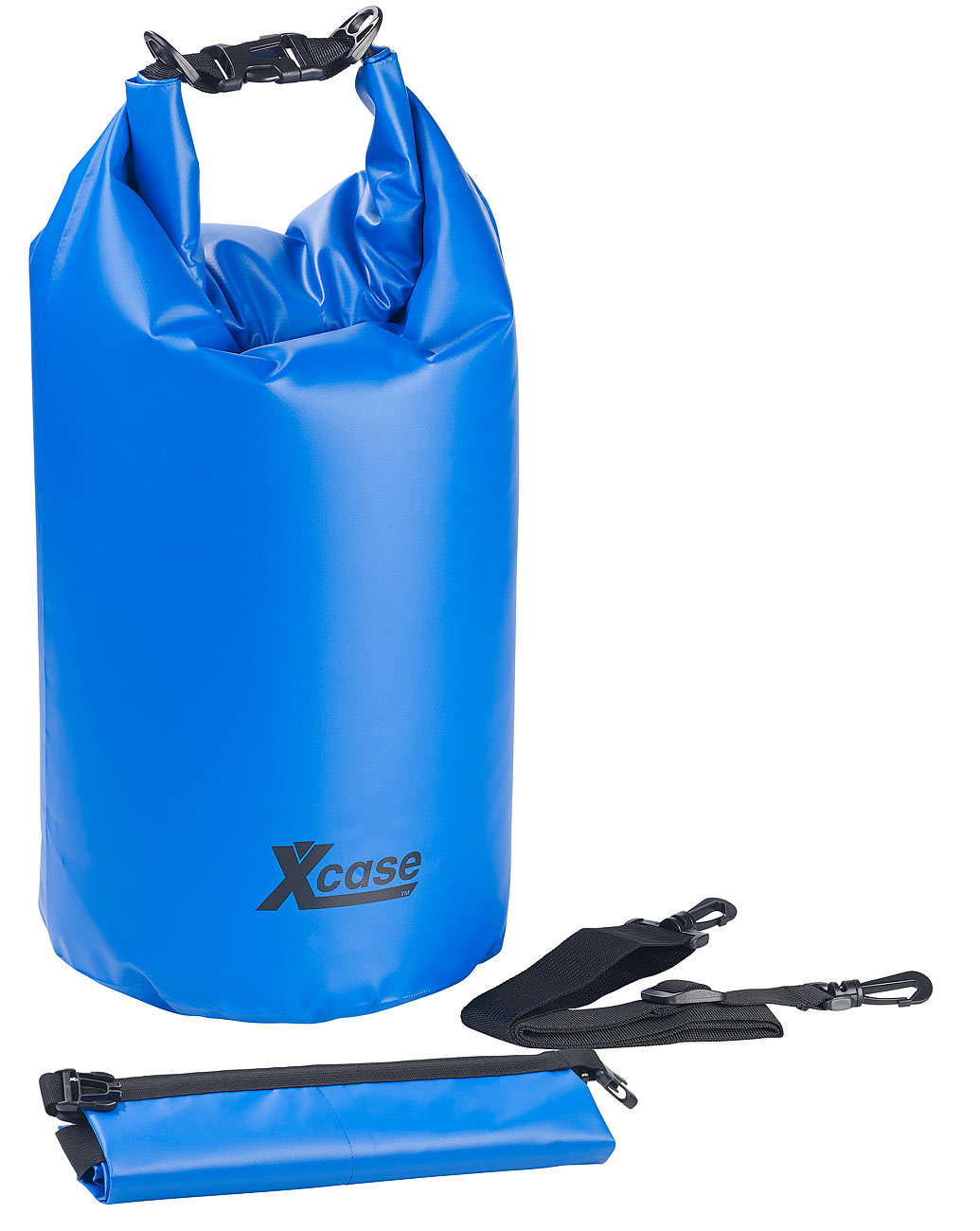Xcase borsa da mare galleggiante: Sacca impermeabile, tela industriale resistente, 20 l, blu (borse da imballaggio impermeabili, drypack, sacco)