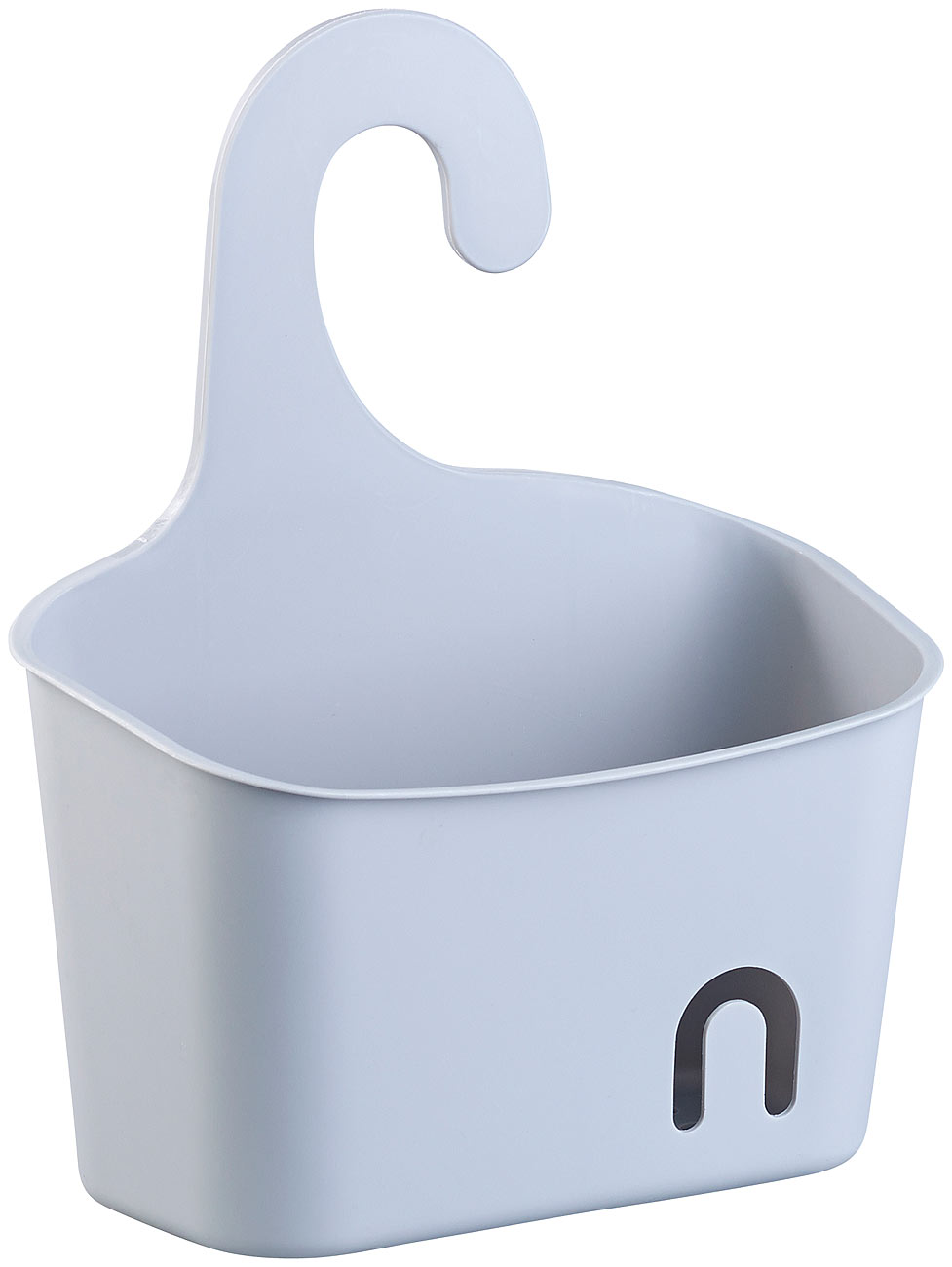 BadeStern mensola per doccia: Cesto da doccia con gancio di sospensione e griglia di drenaggio, espandibile, grigio (cesto doccia da appendere, cesto)