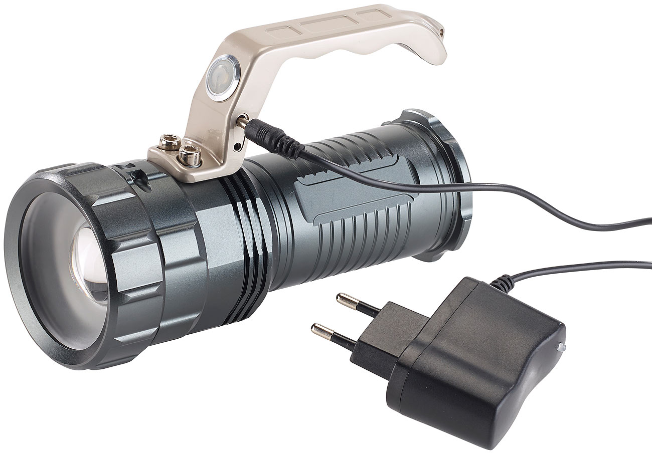 KryoLights lampe à main lampe à main lampe de poignet lampe de poignet: Lampe de poche LED rechargeable ultra lumineuse TRC-410 CREE LED, 400lm, 10W,