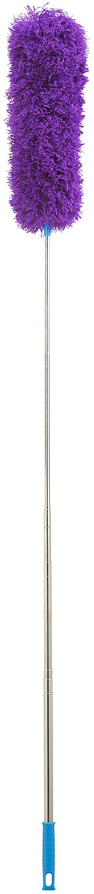 Sichler plumeau télescopique anti-poussière: Chiffon à poussière en microfibre flexible avec télescope XXL jusqu'à 280 cm de long (plumeau)