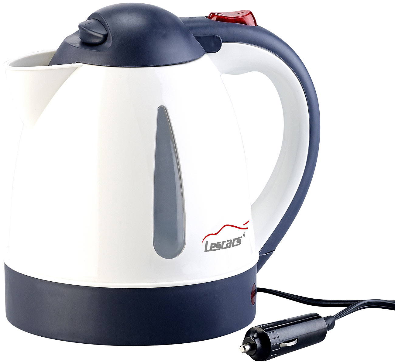 Lescars Wasserkocher 24 Volt Lkw: Lkw- und Wohnmobil-Wasserkocher für 24-V-Anschluss, 240 Watt, 800 ml (Wasserkocher 24V, Wasserkocher 24V Lkw)