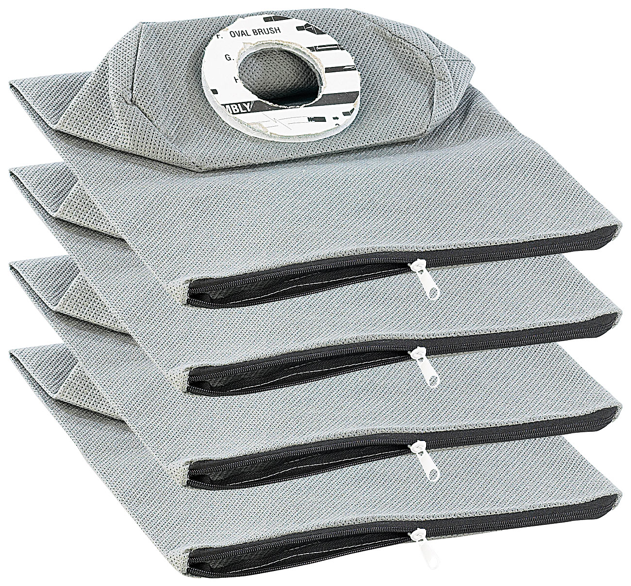 AGT sac d'aspirateur permanent: Ensemble de 4 sacs à poussière permanents universels (sac filtre pour aspirateur, sac en tissu pour aspirateur, sac à)