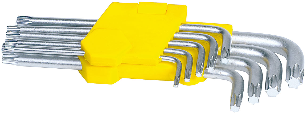 AGT chiave a brugola interna: Set di chiavi Torx 9 pezzi (Cromo-Vanadio) (chiave torx, set torx, set di chiavi torx)