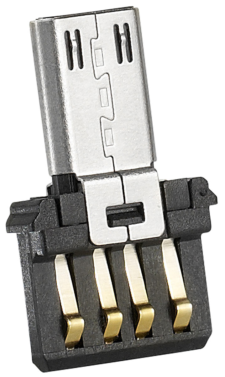 Merox adaptador mini USB: Adaptador USB-OTG ultracompacto (adaptador mini USB, adaptador OTG para Samsung Galaxy S7)