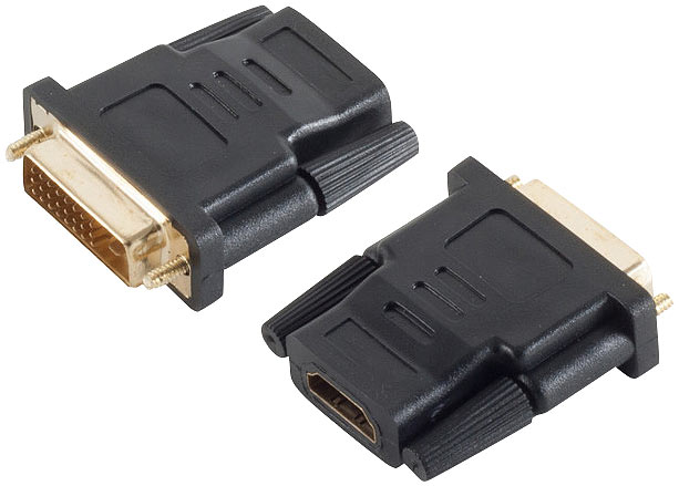 auvisio convertitore DVI a HDMI: Adattatore HDMI a DVI-D (adattatore scheda grafica DVI-HDMI, adattatore monitor da HDMI a DVI, adattatore grafico)
