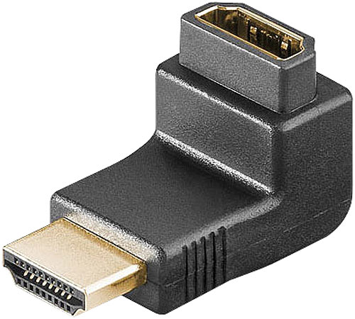 auvisio hdmi angolo maschio: Adattatore HDMI da femmina a maschio tipo A, angolato a 90° (cavo hdmi con connettore angolare, adattatore angolare)