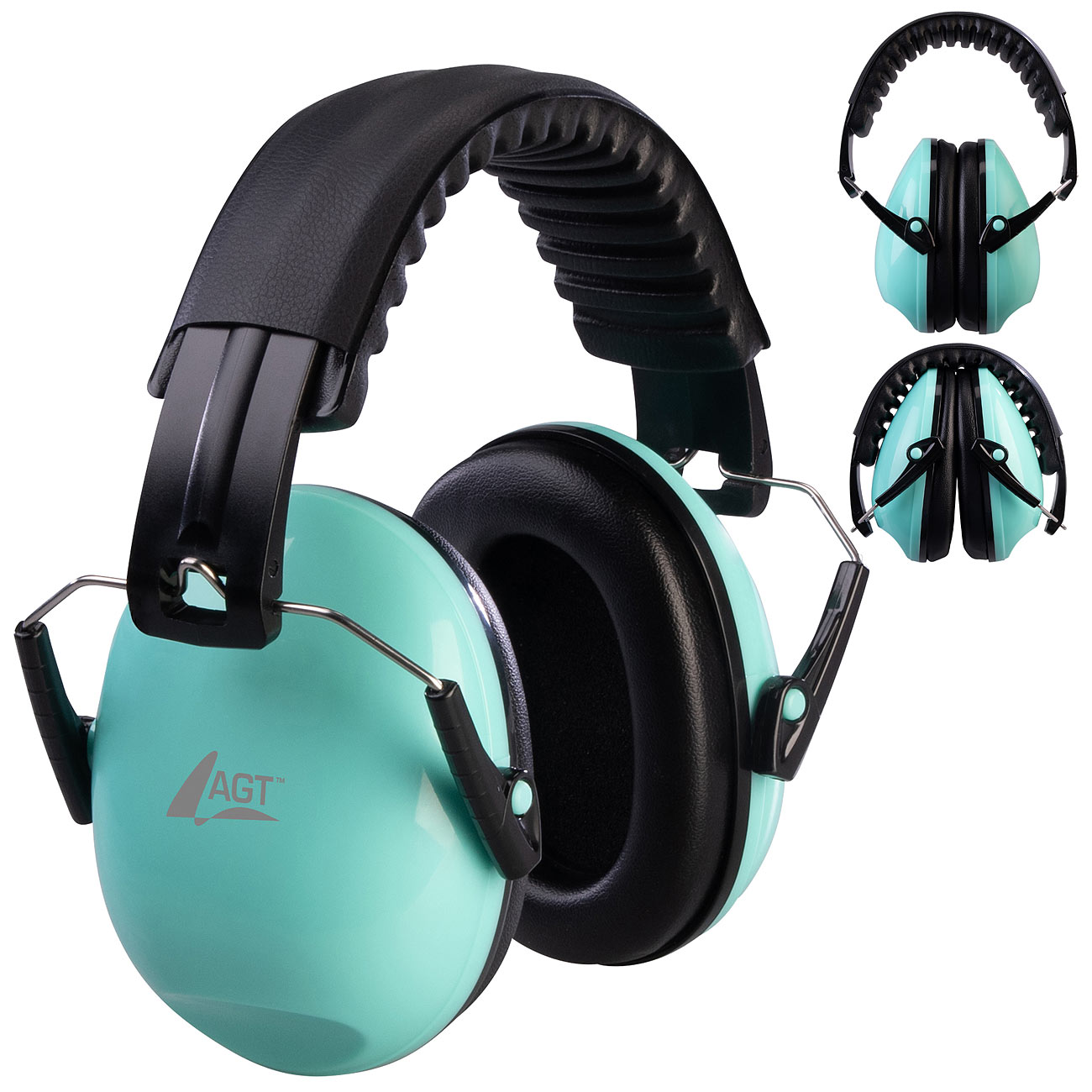 AGT Gehörschutzkopfhörer: Kapselgehörschutz für Kinder, SNR 27 dB, klappbar & größenverstellbar (Schalldämmung Gehörschutz, Lärmschutz Kopfhörer)