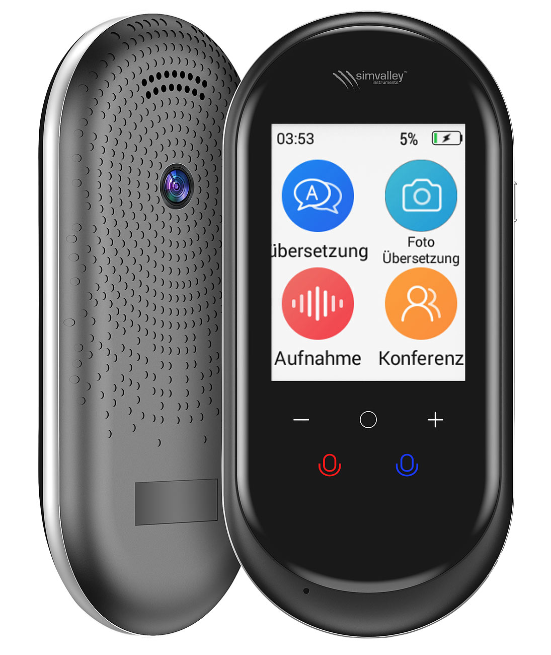 simvalley Mobile ki live vertaler ki live vertaler: Mobiele AI-real-time vertaler, 136 talen, ChatGPT-assistent (ki live vertaler ki live vertaler)