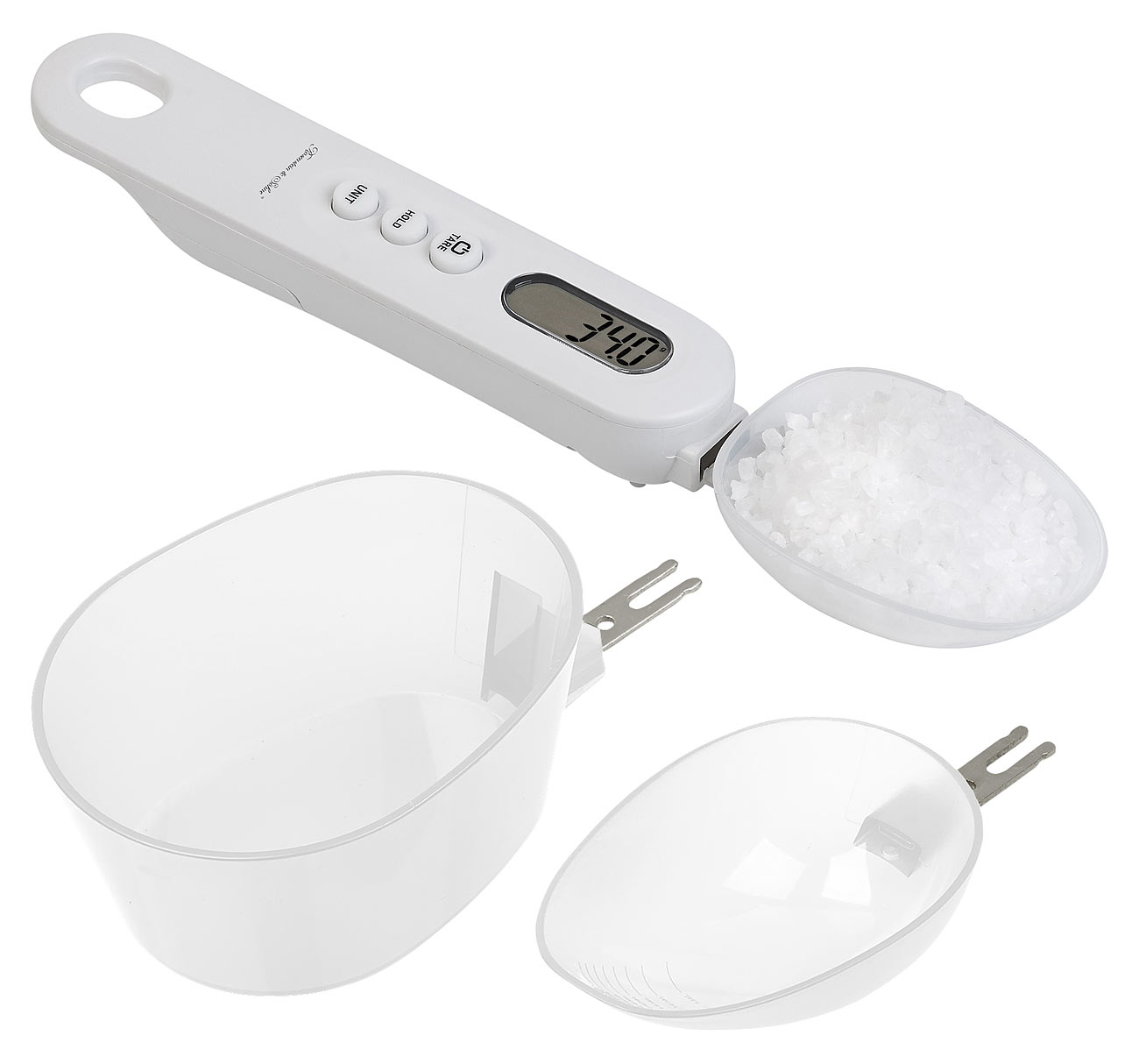 Rosenstein & Söhne bilancia per espresso: Bilancia digitale a cucchiaio, display LCD, fino a 500 g, reso di spedizione (bilancia con cucchiaio)