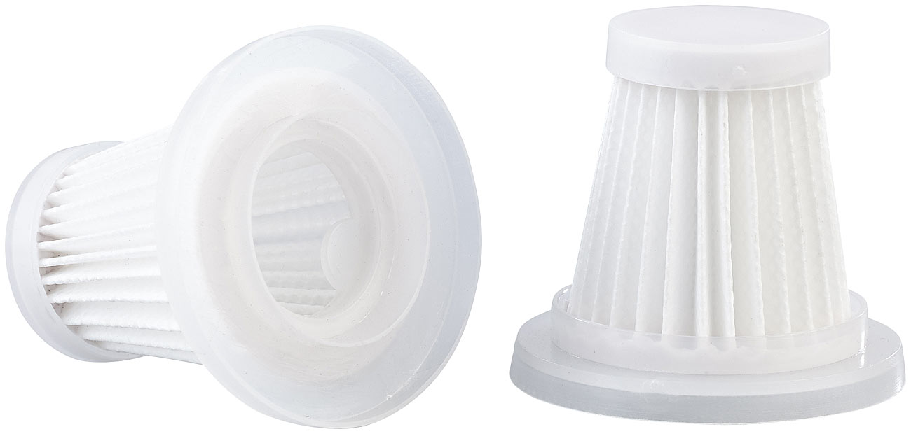 Sichler Akku Sauger: 2er-Set Ersatz-HEPA-Filter für Akku-Handstaubsauger BHS-720.ak (Akku-Mini-Handstaubsauger, HEPA Filter für Akku Staubsauger)