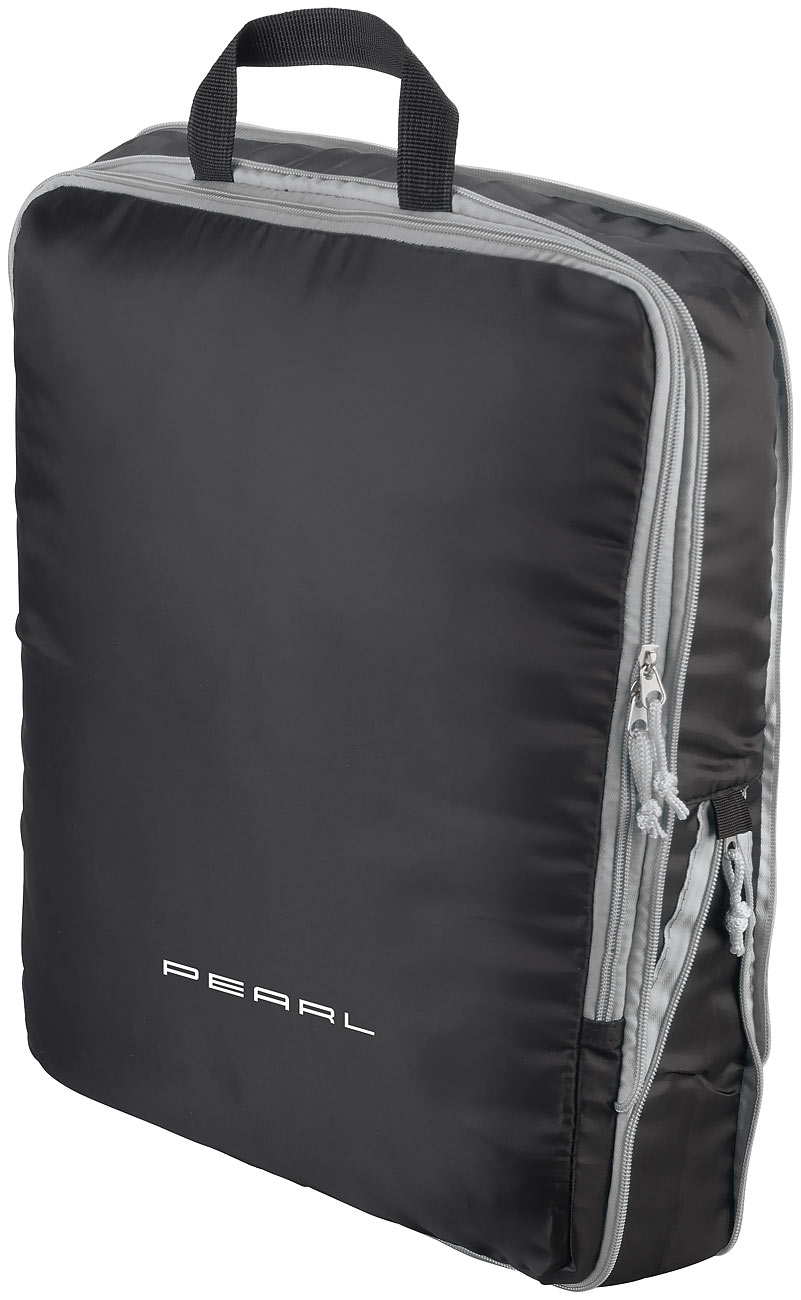 PEARL Koffer Organizer: Kompressions-Packtasche für Handgepäck, Größe XL, 45 x 37 x 8 cm (Koffer Organizer Packtaschen, Packsack)