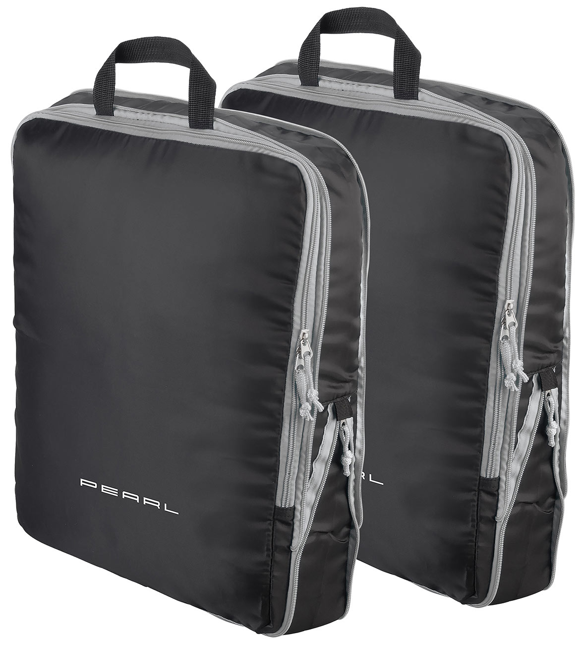 PEARL borsa per vestiti borsa per vestiti: Set di 2 sacche compressione per bagaglio a mano, dimensione XL, 45x37x8 cm (borse da imballaggio valigia)