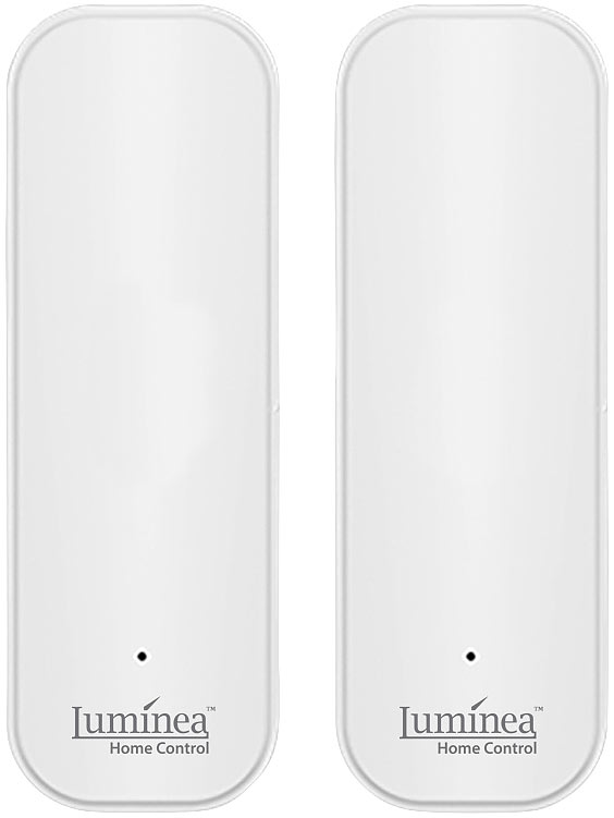 Luminea Home Control WiFi-Thermometer TUYA: 2er-Set Temperatur- & Luftfeuchtigkeitssensoren für Station TLS-100 (Indoor-Hygrometer-Thermometer)