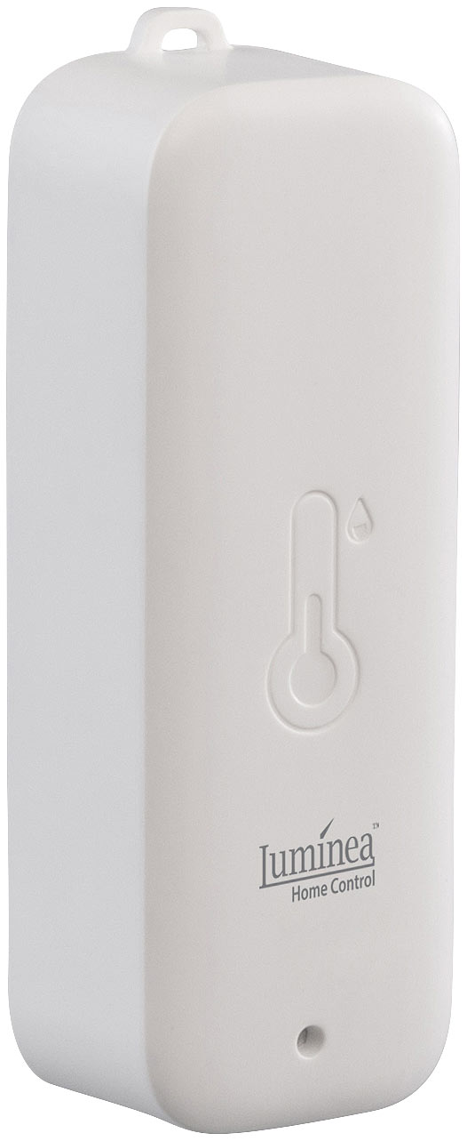 Luminea Home Control Thermohygrometer: Erweiterungs-Temperatur- & -Feuchtigkeitssensor für Set THS-100, 150 m (Raumtemperaturfeuchtigkeitssensor)