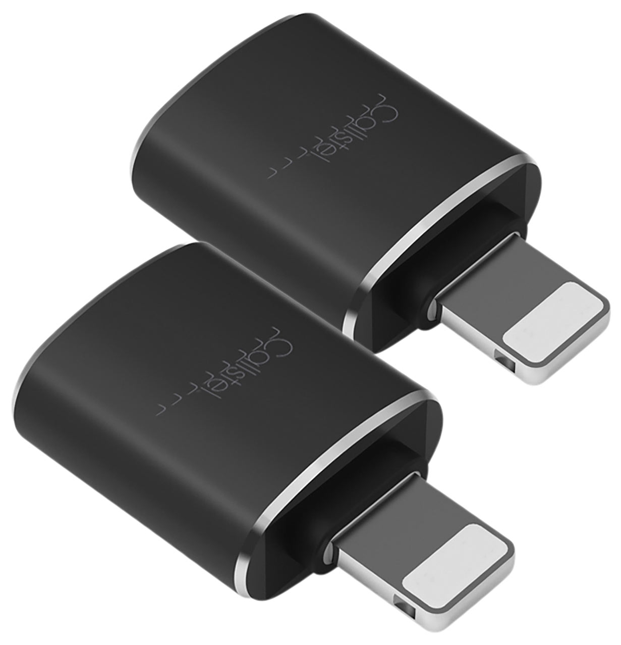 Callstel otg iphone: Set da 2 adattatori USB 3.0 OTG compatti per connessione Lightning (adattatore USB OTG per iPhone, adattatore usb lightning)