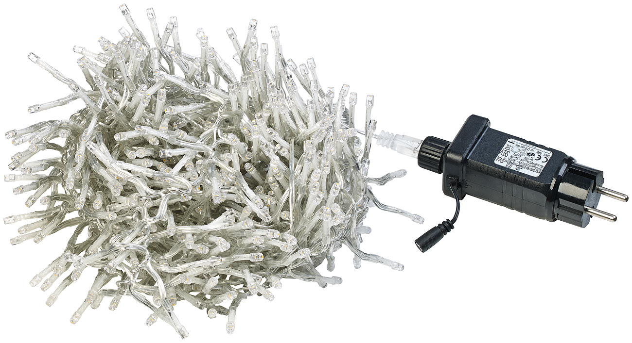 Lunartec catena luminosa smart home: Stringa luminosa Smart WiFi a LED, 600 LED, controllo tramite app, reso verificato (catena luminosa a ciuffi)