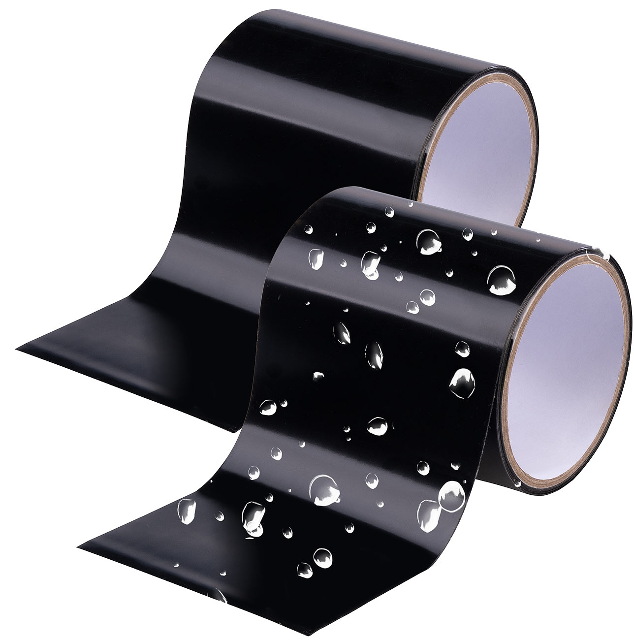AGT reparatietape: 2-delige set waterdichte, zelf-verklevende tape, 150 cm, zwart. (reparatietape, waterdichte reparatietape, waterdichte)
